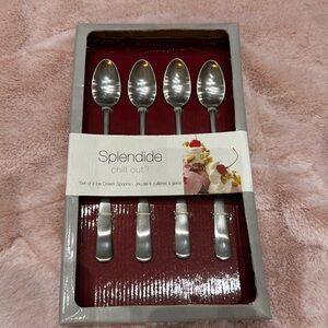 NIB Splendide - chill out!! Set of 4 ice cream spoon